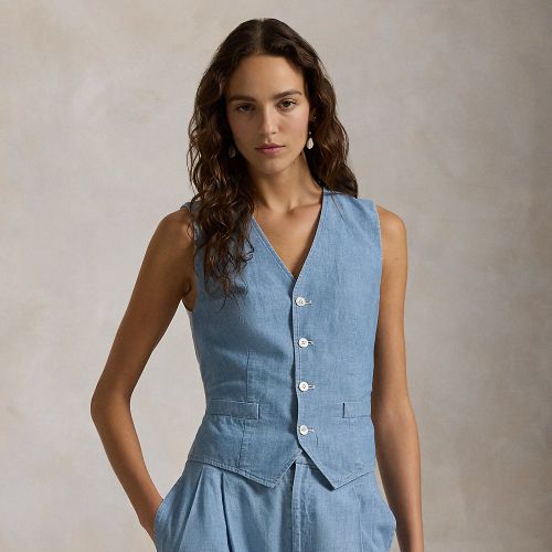 Cotton Chambray Waistcoat - Polo Ralph Lauren - Modalova