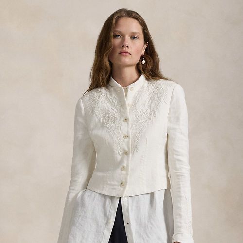 Floral-Embroidered Linen Jacket - Polo Ralph Lauren - Modalova