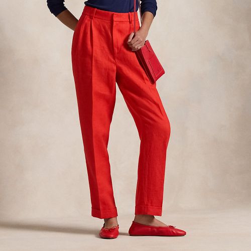 Linen Twill Tapered Trousers - Polo Ralph Lauren - Modalova