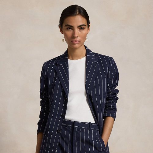 Pinstripe Cotton-Linen Blazer - Polo Ralph Lauren - Modalova