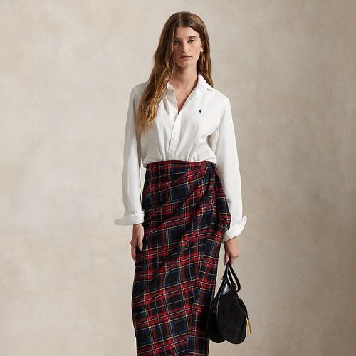 Plaid Wool-Blend Wrap Skirt - Polo Ralph Lauren - Modalova