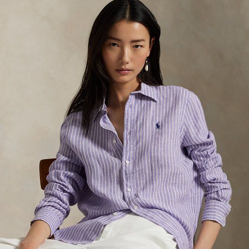 Classic Fit Striped Linen Shirt - Polo Ralph Lauren - Modalova