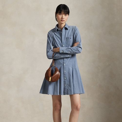 Robe-chemise trapèze en velours côtelé - Polo Ralph Lauren - Modalova