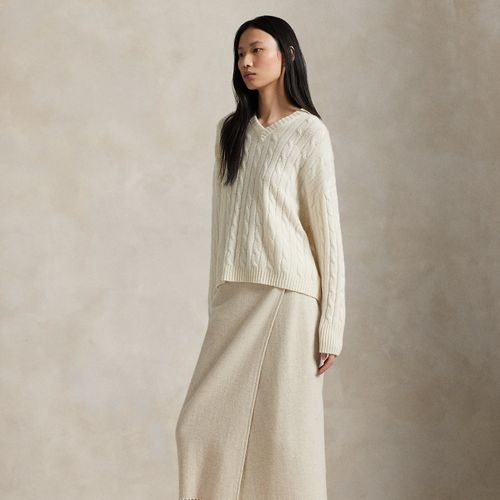 Fringe Herringbone Wrap Skirt - Polo Ralph Lauren - Modalova