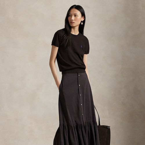 Jupe en coton et soie à ourlet volanté - Polo Ralph Lauren - Modalova