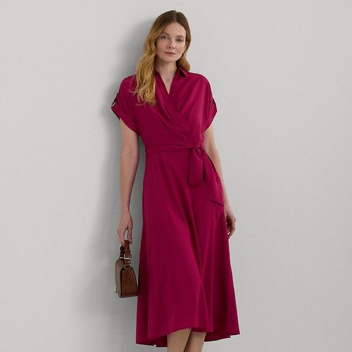 Belted Crepe Dress - Lauren - Modalova