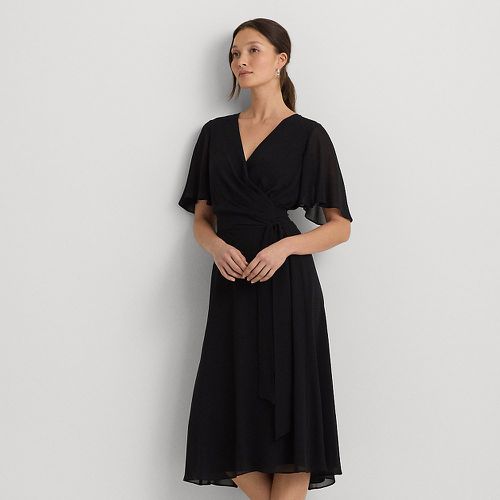 Belted Georgette Dress - Lauren - Modalova