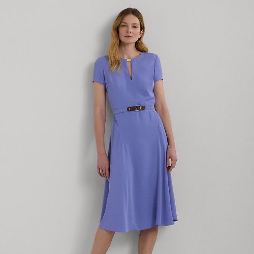 Belted Georgette Dress - Lauren - Modalova