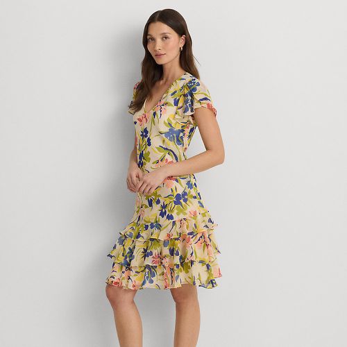 Floral Georgette Drop-Waist Dress - Lauren - Modalova
