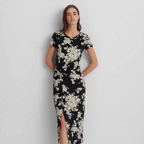 Floral Jersey Twist-Front Midi Dress - Lauren - Modalova
