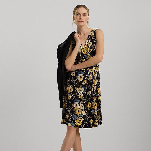 Floral Surplice Jersey Sleeveless Dress - Lauren - Modalova