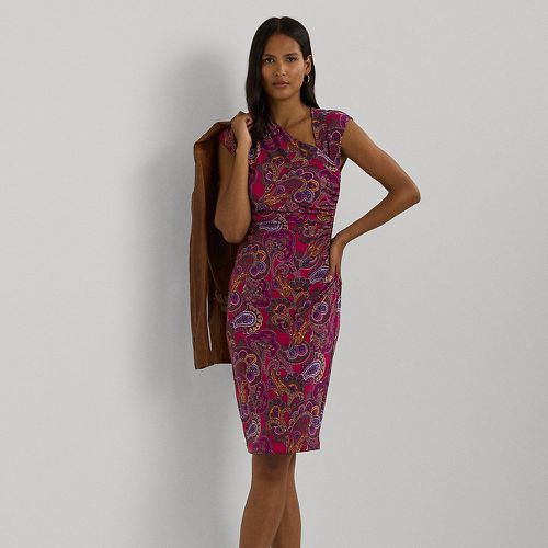 Paisley Stretch Jersey Cap-Sleeve Dress - Lauren - Modalova