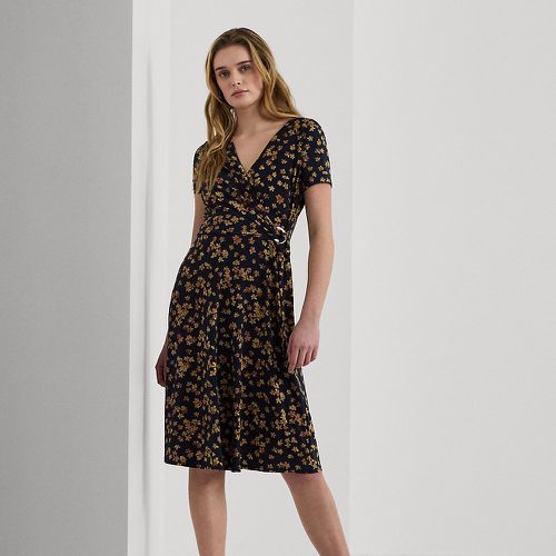 Floral Stretch Jersey Surplice Dress - Lauren - Modalova