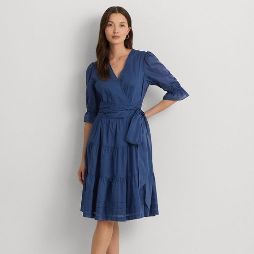 Tie-Front Cotton Voile Surplice Dress - Lauren - Modalova