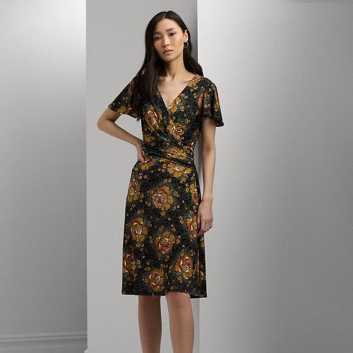 Floral Stretch Jersey Surplice Dress - Lauren - Modalova