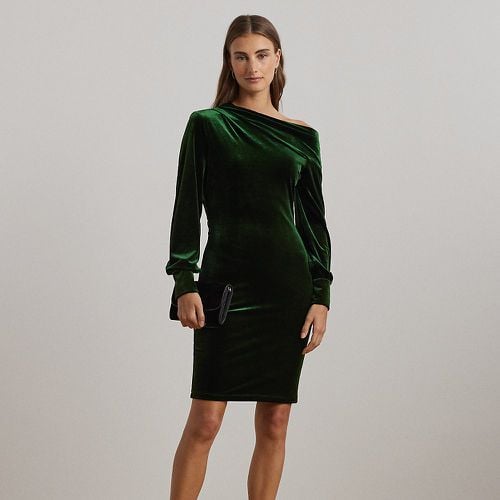 Velvet One-Shoulder Dress - Lauren - Modalova