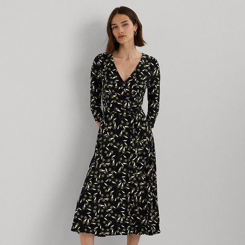 Floral Surplice Stretch Jersey Dress - Lauren - Modalova