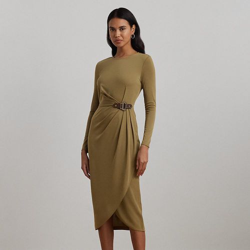 Buckle-Trim Stretch Jersey Dress - Lauren - Modalova