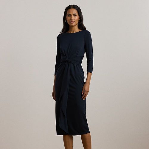 Twist-Front Stretch Jersey Midi Dress - Lauren - Modalova