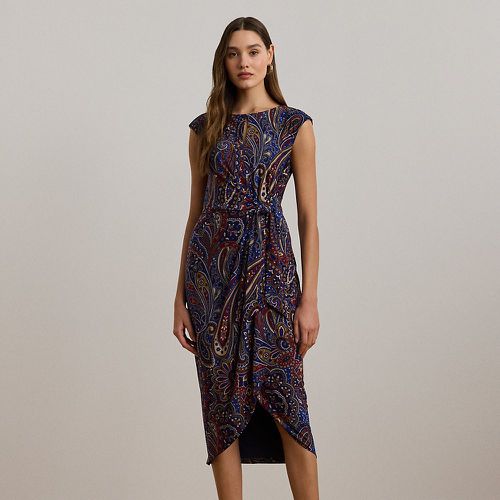 Paisley Stretch Jersey Tie-Front Dress - Lauren - Modalova