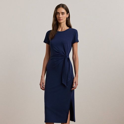 Tie-Front Jersey Short-Sleeve Dress - Lauren - Modalova