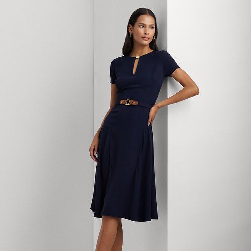 Petite - Belted Georgette Dress - Lauren Petite - Modalova