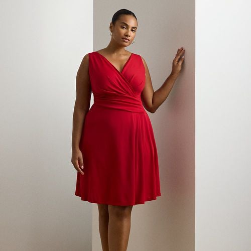 Curve - Surplice Jersey Sleeveless Dress - Lauren Curve - Modalova