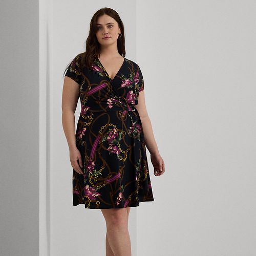 Curve - Print Surplice Jersey Dress - Lauren Curve - Modalova