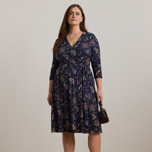 Curve - Floral Surplice Stretch Jersey Dress - Lauren Curve - Modalova