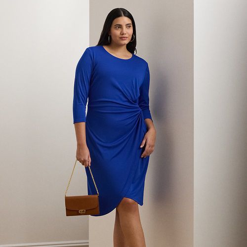 Curve - Twist-Front Stretch Jersey Dress - Lauren Curve - Modalova