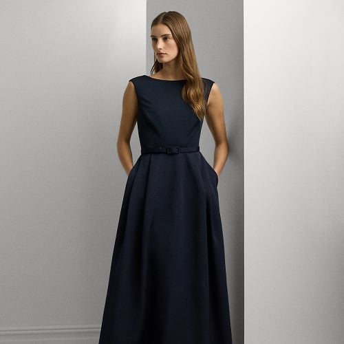 Belted Faille & Jersey Gown - Lauren - Modalova