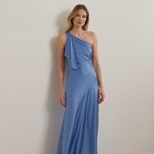 Satin Charmeuse One-Shoulder Gown - Lauren - Modalova