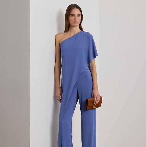 Cape Georgette One-Shoulder Jumpsuit - Lauren - Modalova