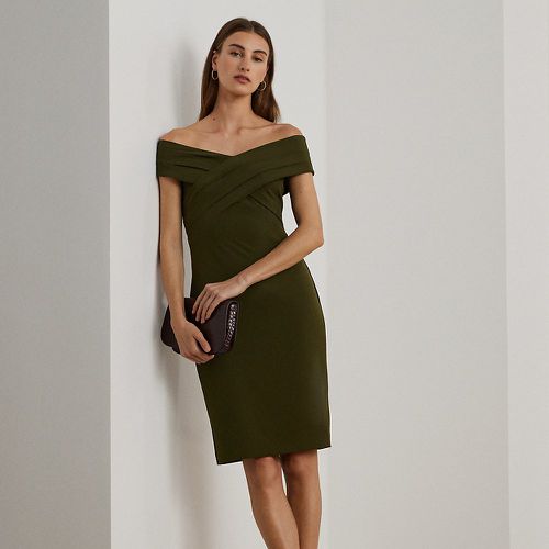 Crepe Off-the-Shoulder Cocktail Dress - Lauren - Modalova