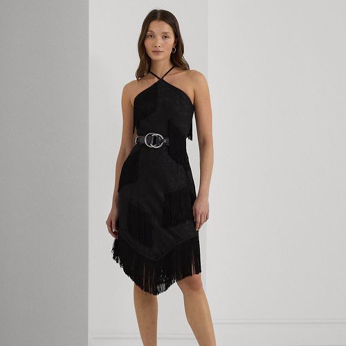 Fringe-Trim Fil Coupé Cocktail Dress - Lauren - Modalova