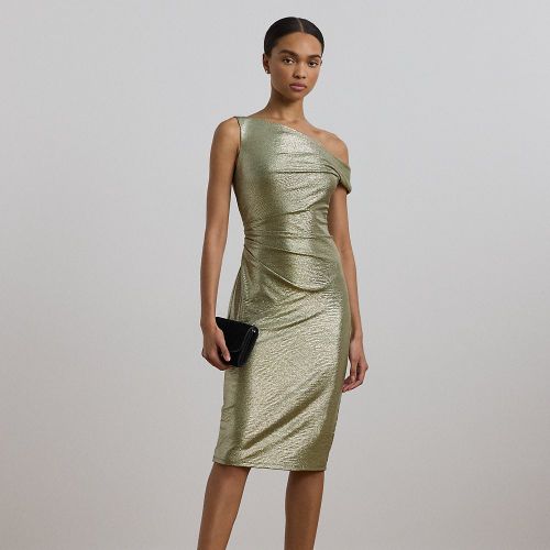 Metallic One-Shoulder Cocktail Dress - Lauren - Modalova