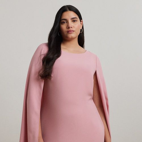 Curve - Cape Georgette Cocktail Dress - Lauren Curve - Modalova