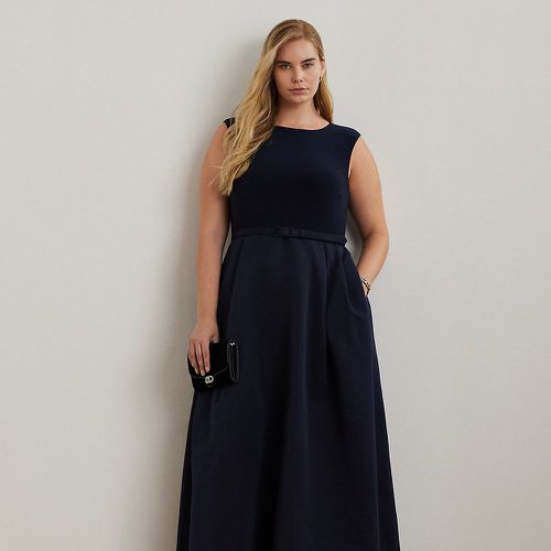 Curve - Belted Faille & Jersey Gown - Lauren Curve - Modalova