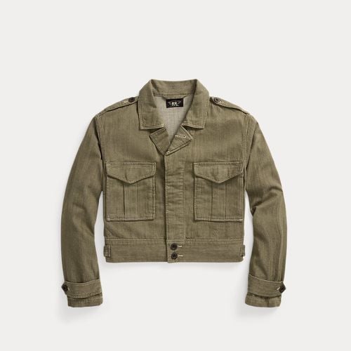 Olive Slub Denim Jacket - RRL - Modalova