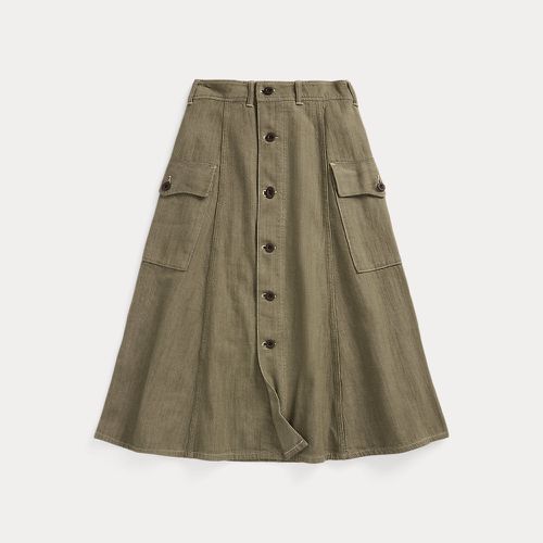 Olive Slub Denim Skirt - RRL - Modalova