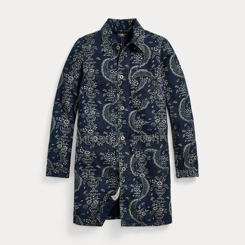 Indigo Floral-Print Canvas Work Jacket - RRL - Modalova