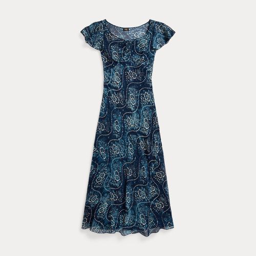 Floral Crinkled Silk Chiffon Dress - RRL - Modalova