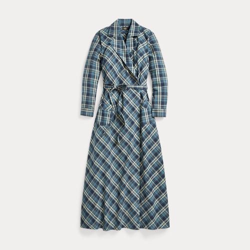 Plaid Cotton Wrap Dress - RRL - Modalova