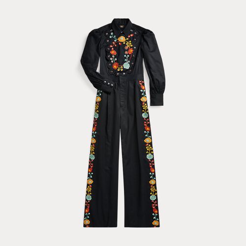 Embroidered Crepe Wide-Leg Jumpsuit - RRL - Modalova