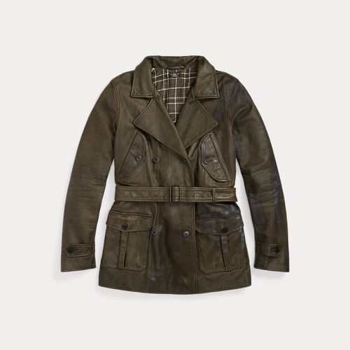 Belted Leather Jacket - RRL - Modalova