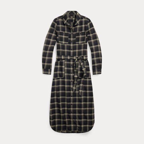 Plaid Jaspé Twill Shirtdress - RRL - Modalova