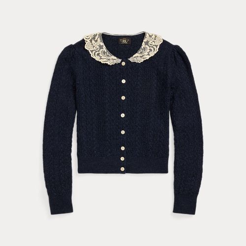 Cable-Knit Pointelle Cardigan - RRL - Modalova