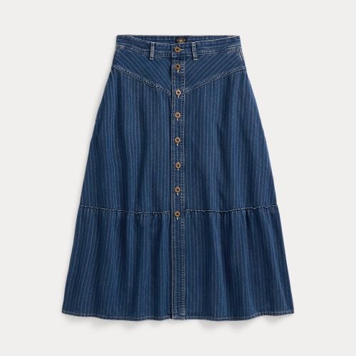 Indigo Striped Denim Skirt - RRL - Modalova