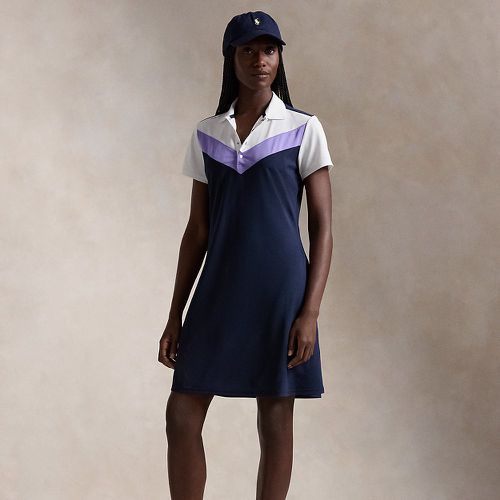 Chevron Stretch Piqué Polo Dress - RLX - Modalova