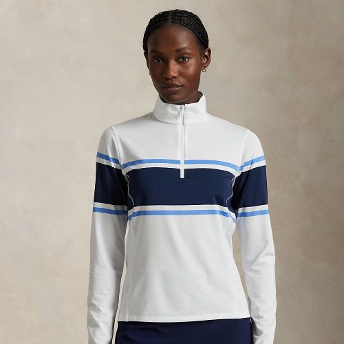 Striped Stretch Jersey Quarter-Zip - RLX - Modalova